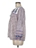 Point Sur 100% Cotton Blue Long Sleeve Blouse Size 6 - photo 5