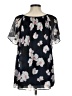 Banana Republic 100% Polyester Black Short Sleeve Blouse Size M - photo 2