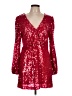 WAYF 100% Polyester Red Cocktail Dress Size L - photo 1