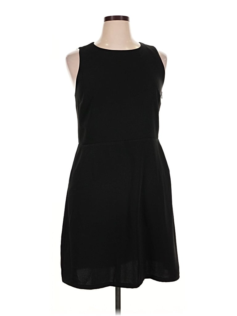 Pre-owned Ann Taylor Loft Cocktail Dress In Black