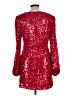 WAYF 100% Polyester Red Cocktail Dress Size L - photo 2