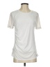 Donna Karan New York 100% Polyester Ivory Short Sleeve Top Size S - photo 1