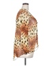 Assorted Brands Animal Print Orange 3/4 Sleeve Blouse Size 3X - photo 4