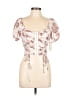 Meraki Ivory Short Sleeve Blouse Size M - photo 1