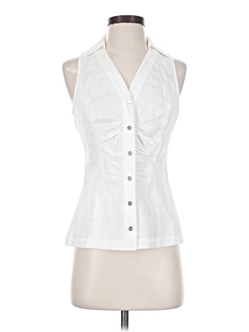 MICHAEL Michael Kors Sleeveless Button-Down Shirt (view 1)