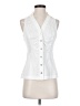MICHAEL Michael Kors White Sleeveless Button-Down Shirt Size XS - photo 1
