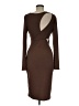 Shein Solid Brown Cocktail Dress Size 6 - photo 2