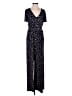 Kaileigh Hearts Blue Jumpsuit Size XS - photo 1