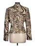 Sandra Darren Animal Print Gold Blazer Size 12 - photo 2