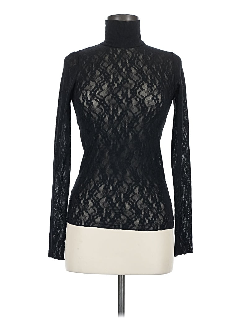 Pre-owned Wilfred Long Sleeve Turtleneck In Black