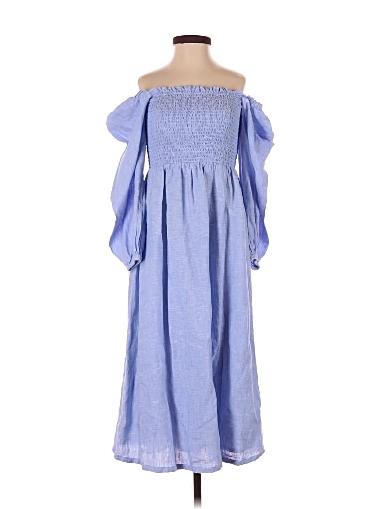 Pre-owned Jcrew Casual Dress In Blue