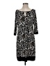 Laundry by Design Print Black Casual Dress Size S - photo 1