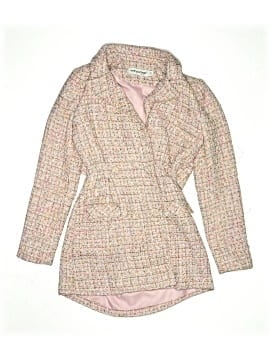 Self-Portrait Pink Tweed Blazer Dress (view 1)