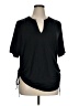Lands' End Black Short Sleeve Top Size 1X - photo 1