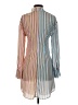 Madison Marcus 100% Polyester Stripes Teal Casual Dress Size S - photo 2