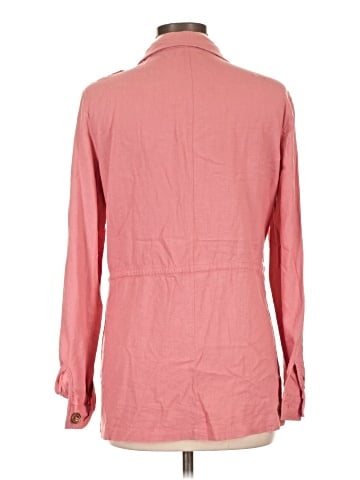 Just Fab 3/4 Sleeve Button-Down Shirt (view 2)