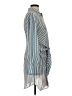 Madison Marcus 100% Polyester Stripes Teal Casual Dress Size S - photo 4