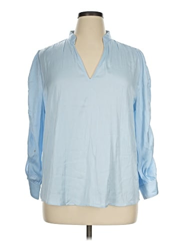 White House Black Market 3/4 Sleeve Blouse (view 1)