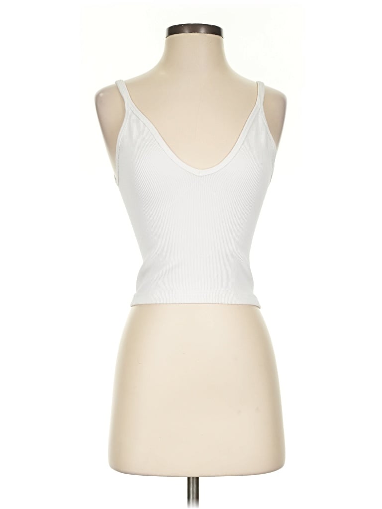 Pre-owned Fp Movement Tank Top Ivory Strapless Neckline Tops