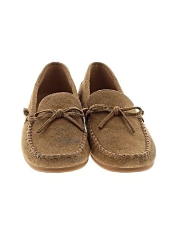 Madewell The Meadow Whipstitched Driver in Suede (view 2)