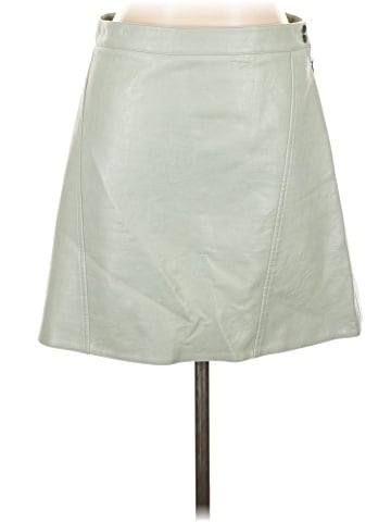 Zara Basic Faux Leather Skirt (view 1)