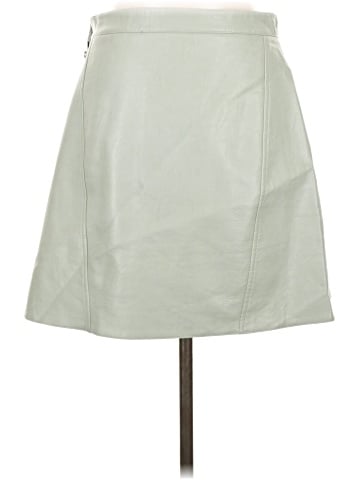 Zara Basic Faux Leather Skirt (view 2)