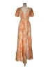 Roxy Paisley Orange Cocktail Dress Size M - photo 1