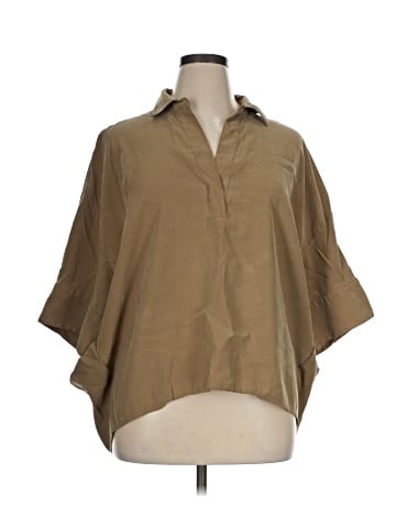 Banana Republic Factory Store 3/4 Sleeve Button-Down Shirt (view 1)