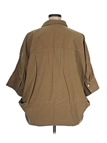 Banana Republic Factory Store 3/4 Sleeve Button-Down Shirt (view 2)
