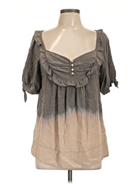 Gibson 3/4 Sleeve Silk Top (view 1)