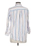 Per Se Stripes White Long Sleeve Button-Down Shirt Size M - photo 2