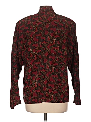 Linda Allard Ellen Tracy Long Sleeve Silk Top (view 2)