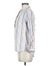 Per Se Stripes White Long Sleeve Button-Down Shirt Size M - photo 5