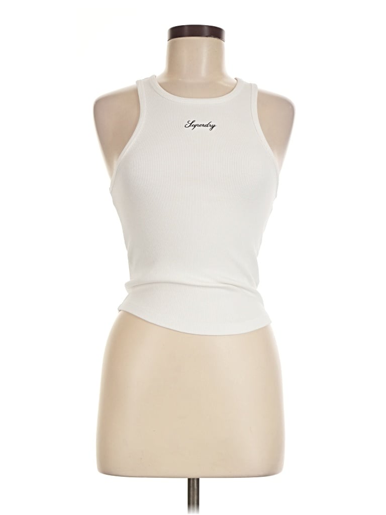 Pre-owned Superdry Sleeveless T-shirt In Ivory
