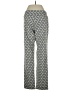 Krazy Larry Print Blue Casual Pants Size 4 - photo 2