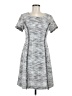 Connected Apparel Tweed Gray Casual Dress Size 8 - photo 1