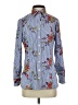 Finley Floral Blue Long Sleeve Blouse Size XS - photo 1