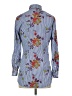 Finley Floral Blue Long Sleeve Blouse Size XS - photo 2