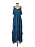 Torrid 100% Polyester Blue Casual Dress Size Med Plus (00) - photo 1