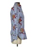 Finley Floral Blue Long Sleeve Blouse Size XS - photo 4