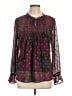 Assorted Brands 100% Polyester Purple Long Sleeve Blouse Size L (estimated) - photo 1