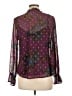 Assorted Brands 100% Polyester Purple Long Sleeve Blouse Size L (estimated) - photo 2