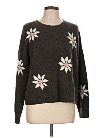 Madewell Floral Intarsia Pullover Sweater (view 1)