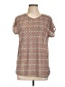 Unbranded Brown Short Sleeve Blouse Size L (estimated) - photo 1