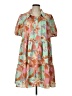 Hayden 100% Polyester Print Orange Casual Dress Size L - photo 1