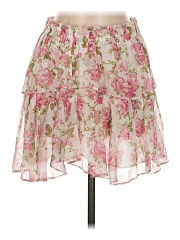 LoveShackFancy Silk Skirt (view 1)