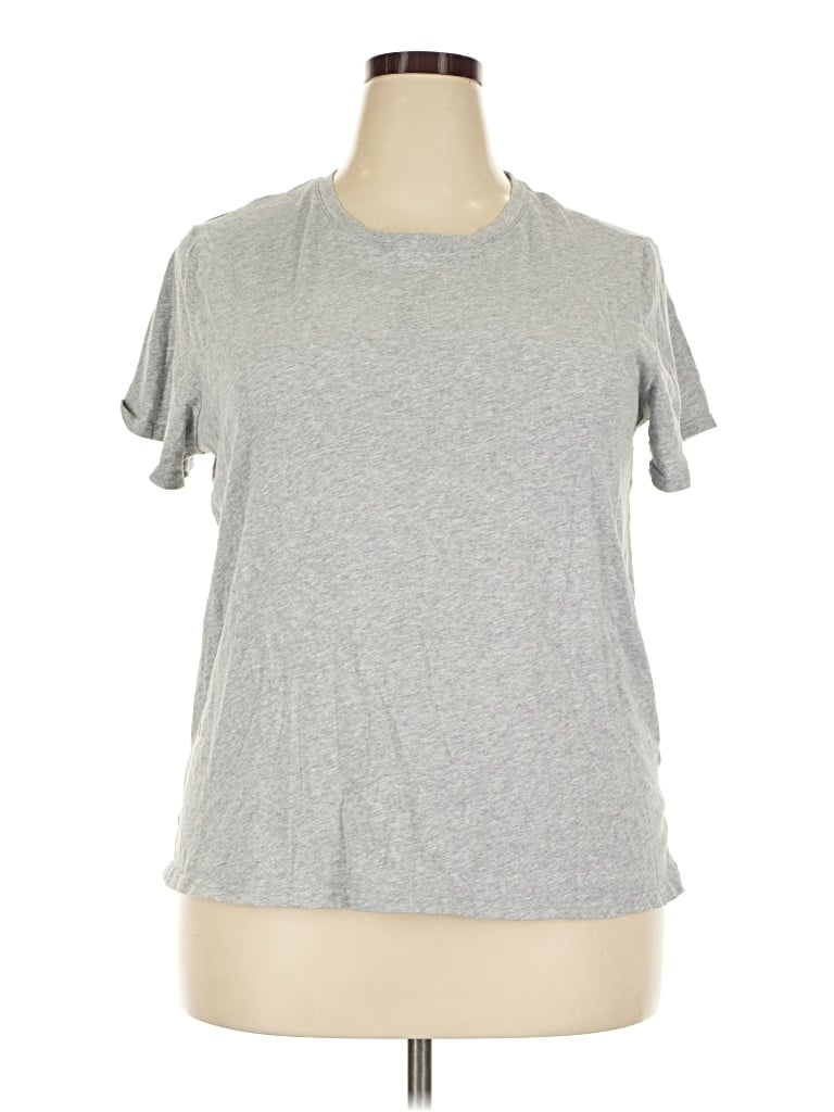 Pre-owned Assorted Brands Short Sleeve T-shirt In Gray