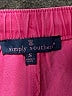Simply Southern 100% Cotton Solid Pink Shorts Size S - photo 3
