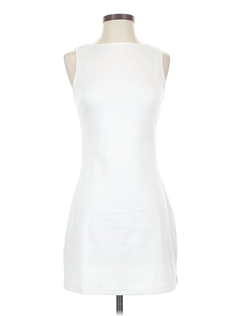 Pre-owned Miholl Cocktail Dress In White