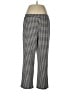 Susan Graver Houndstooth Black Casual Pants Size L - photo 1